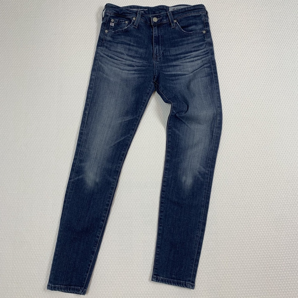 AG Adriano Goldschmied Farrah Crop Skinny Jeans Women 26R High Rise Blue Stretch